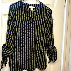 Michael by Michael Kors Gold Chain Blouse